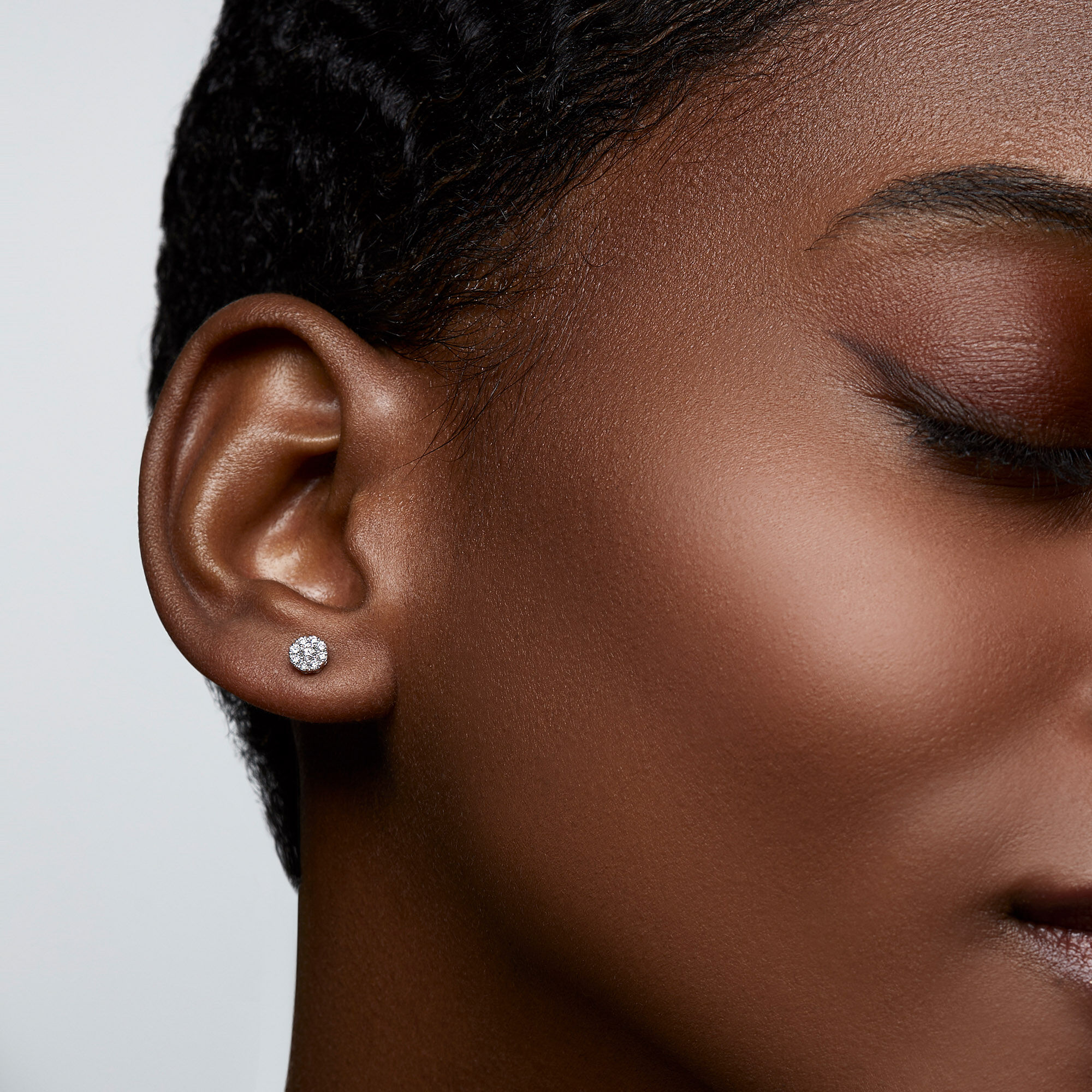 Cluster earrings sale studs